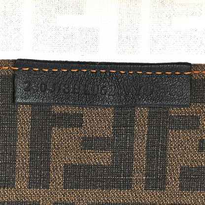 Fendi Zucca Spalmati Mesh Mixed Media Boston Tobacco 6 of 10