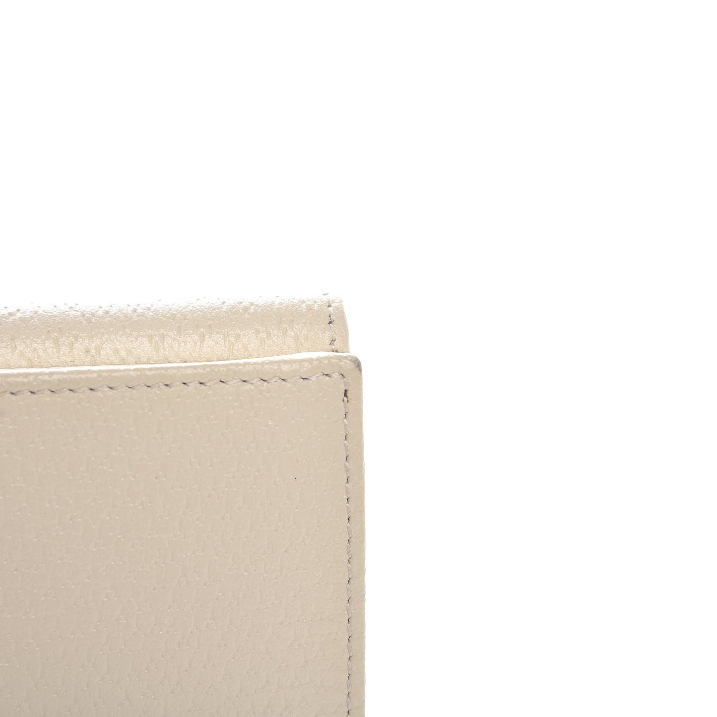 Calfskin Studded Soho Continental Wallet White