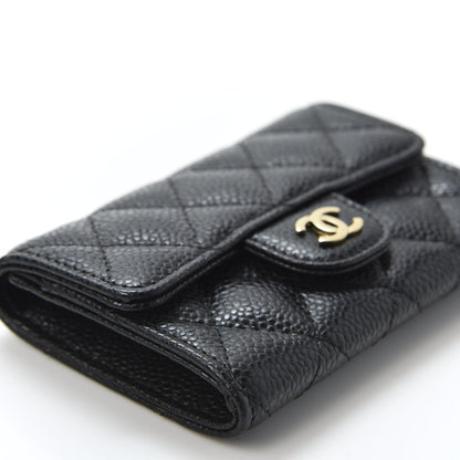 Chanel Caviar Quilted Flap Card Holder Black 5 of 10