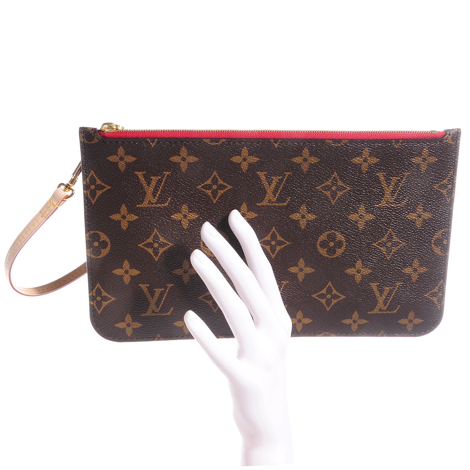 Louis Vuitton Monogram Neverfull MM GM Pochette Cherry 2 of 7