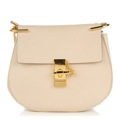 Chloe Grained Calfskin Medium Drew Shoulder Bag Abstract White 1 of 9