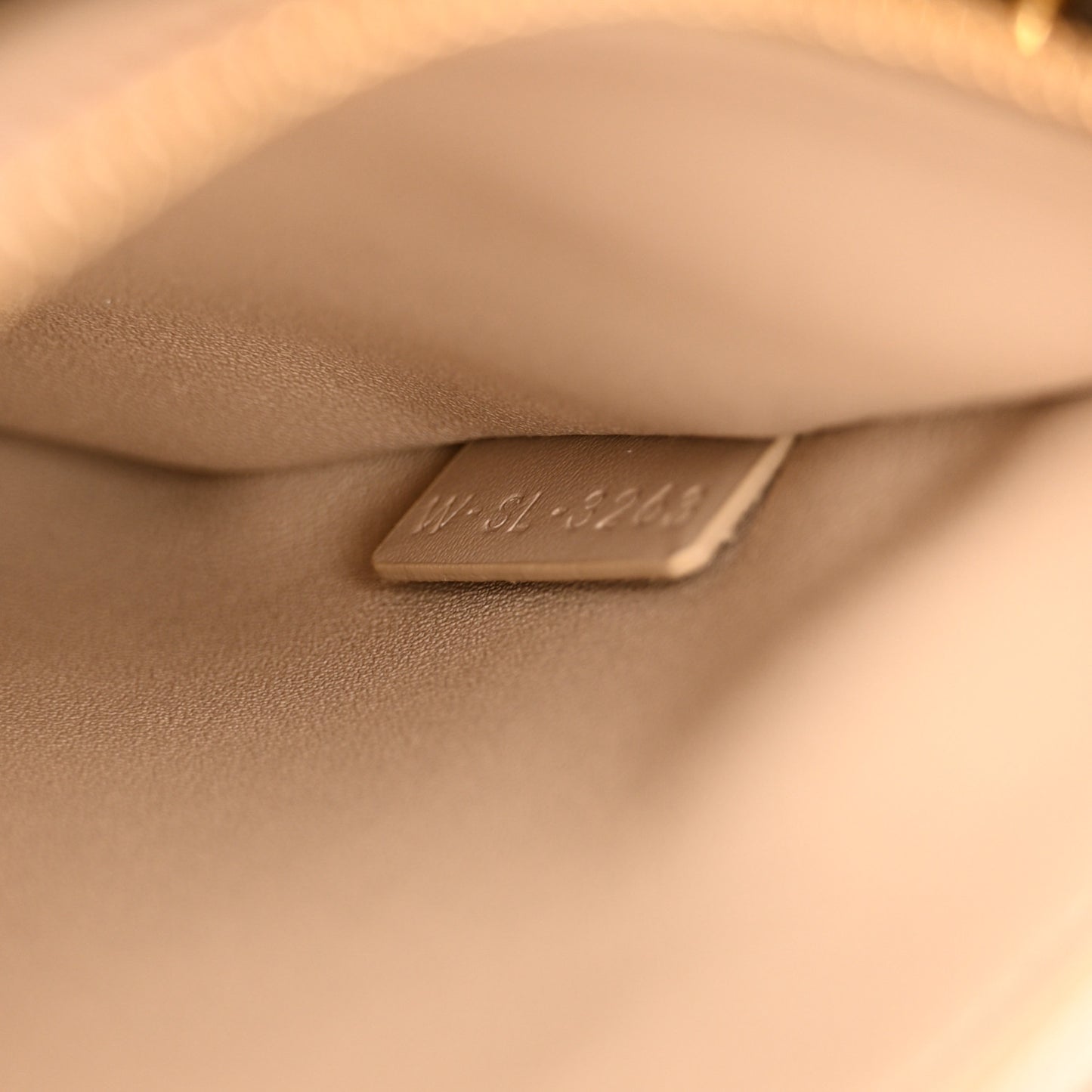 Satinated Calfskin Small 16 Top Handle Bag Nude