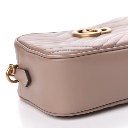 Gucci Calfskin Matelasse Small GG Marmont Chain Shoulder Bag Porcelain Rose 8 of 11