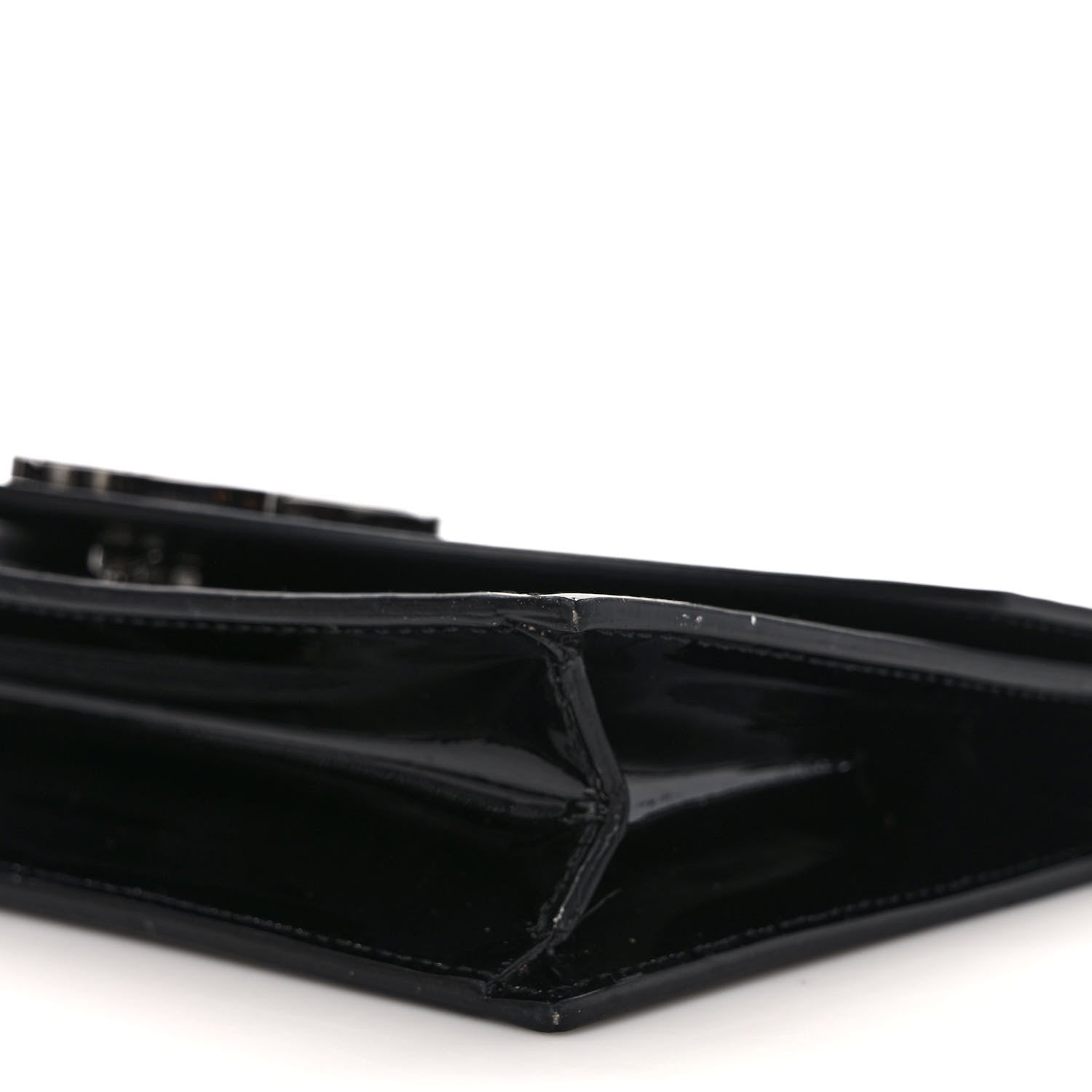 Christian Louboutin Patent Calfskin Loubi54 Crossbody Clutch Black 8 of 9
