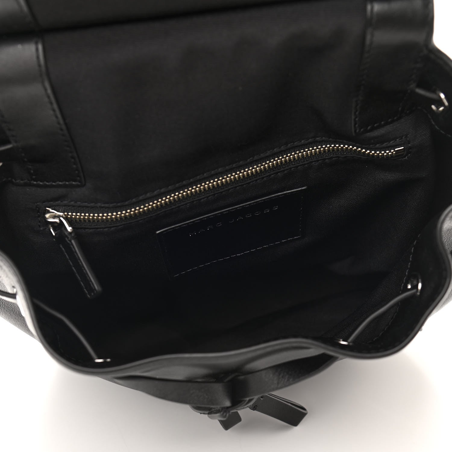 Marc Jacobs Lambskin Mid Zip Backpack Black 5 of 10