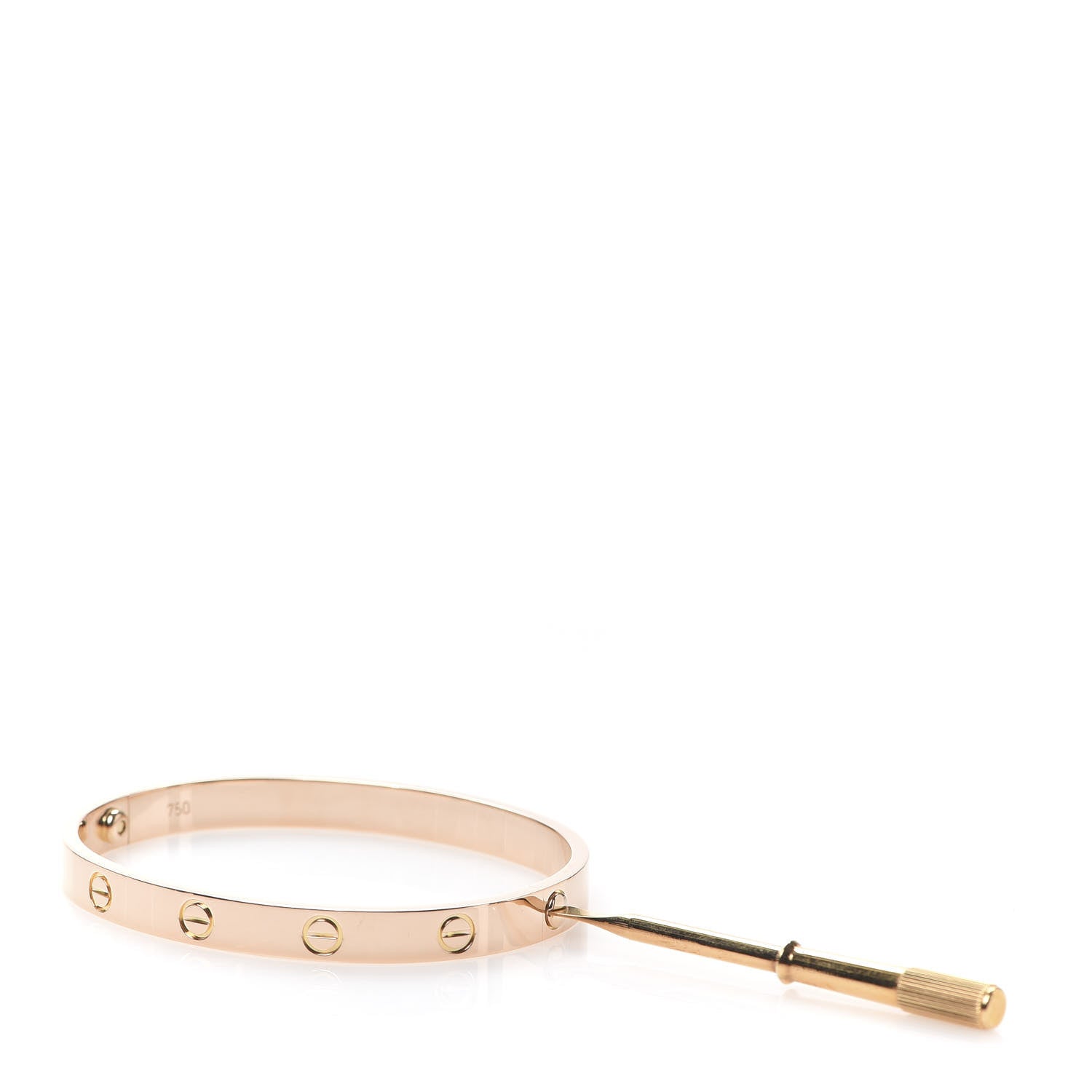 Cartier 18K Pink Gold LOVE Bracelet 17 4 of 8
