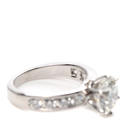 Tiffany Platinum Diamond 2.23ct Engagement Ring 50 5.25 5 of 8