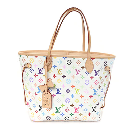 Louis Vuitton LV X TM Monogram Multicolor Neverfull MM White 1 of 10