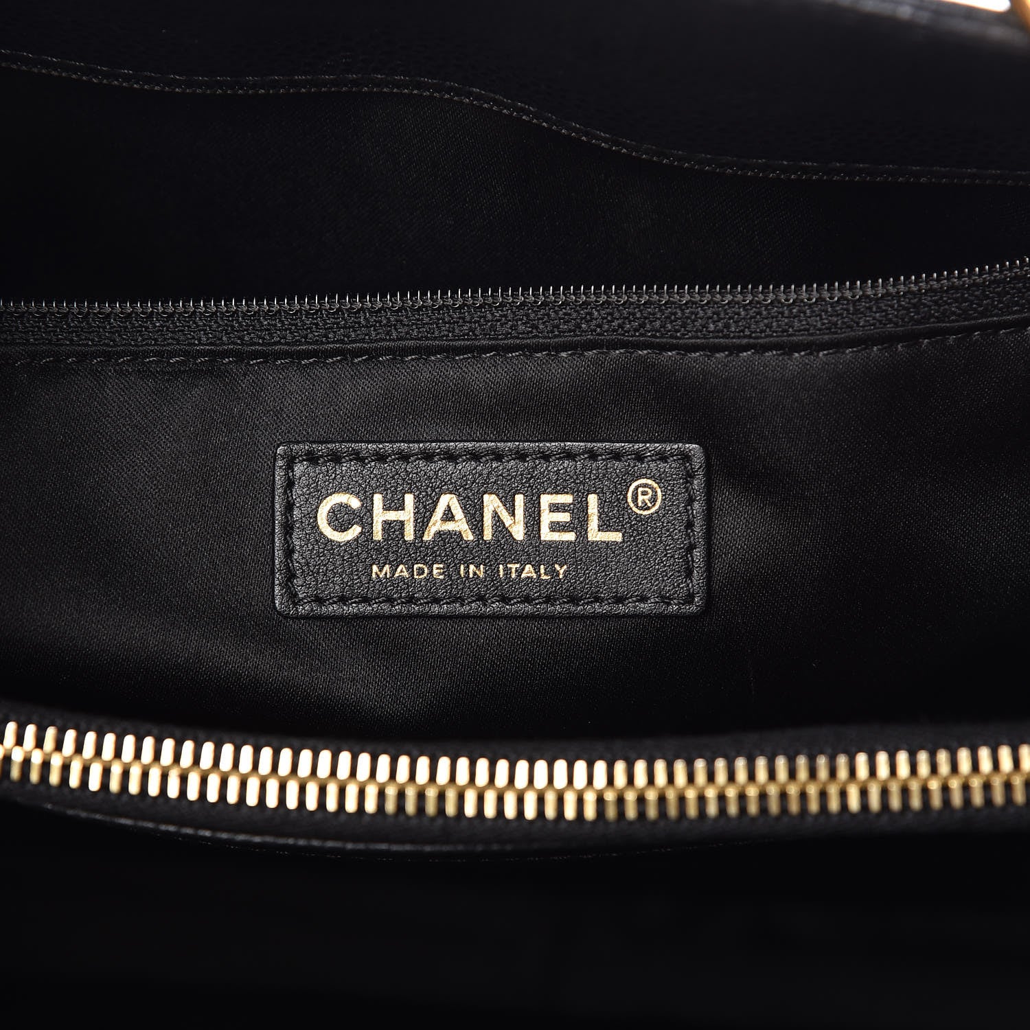 Chanel Caviar Quilted Grand Shopping Tote GST Black 8 of 9
