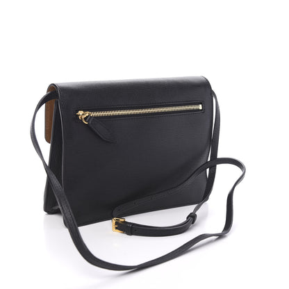 Burberry Derby Calfskin House Check Small Macken Crossbody Bag Black 2 of 10