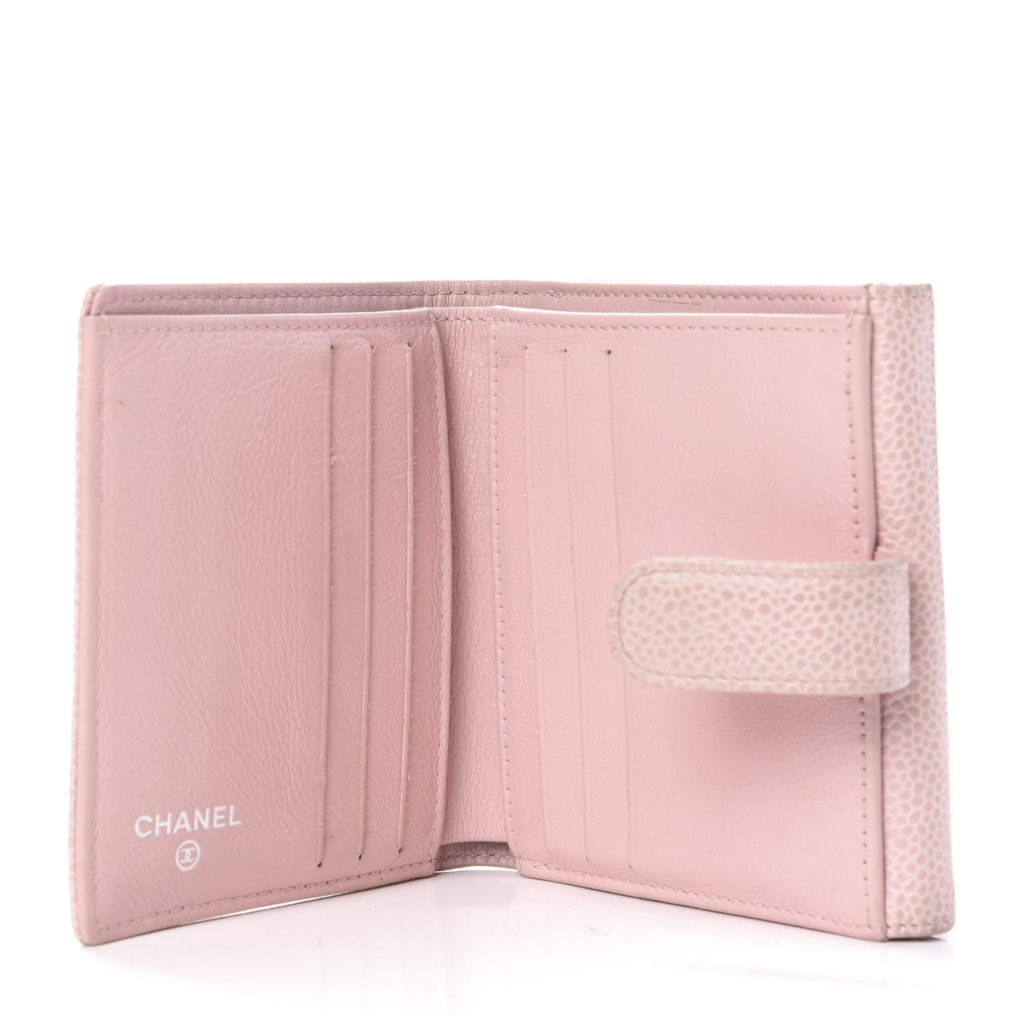 Caviar Small Timeless CC Wallet Pink