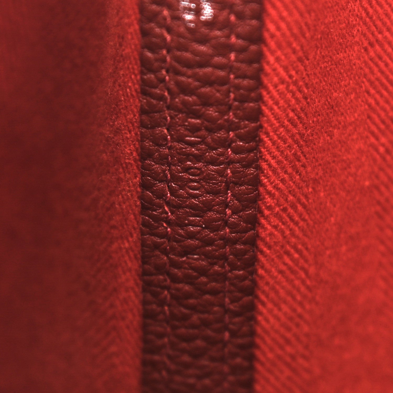Hermes Chevron Herringbone Toile Negonda Garden Party 36 Rouge Tomate Rouge H 7 of 12