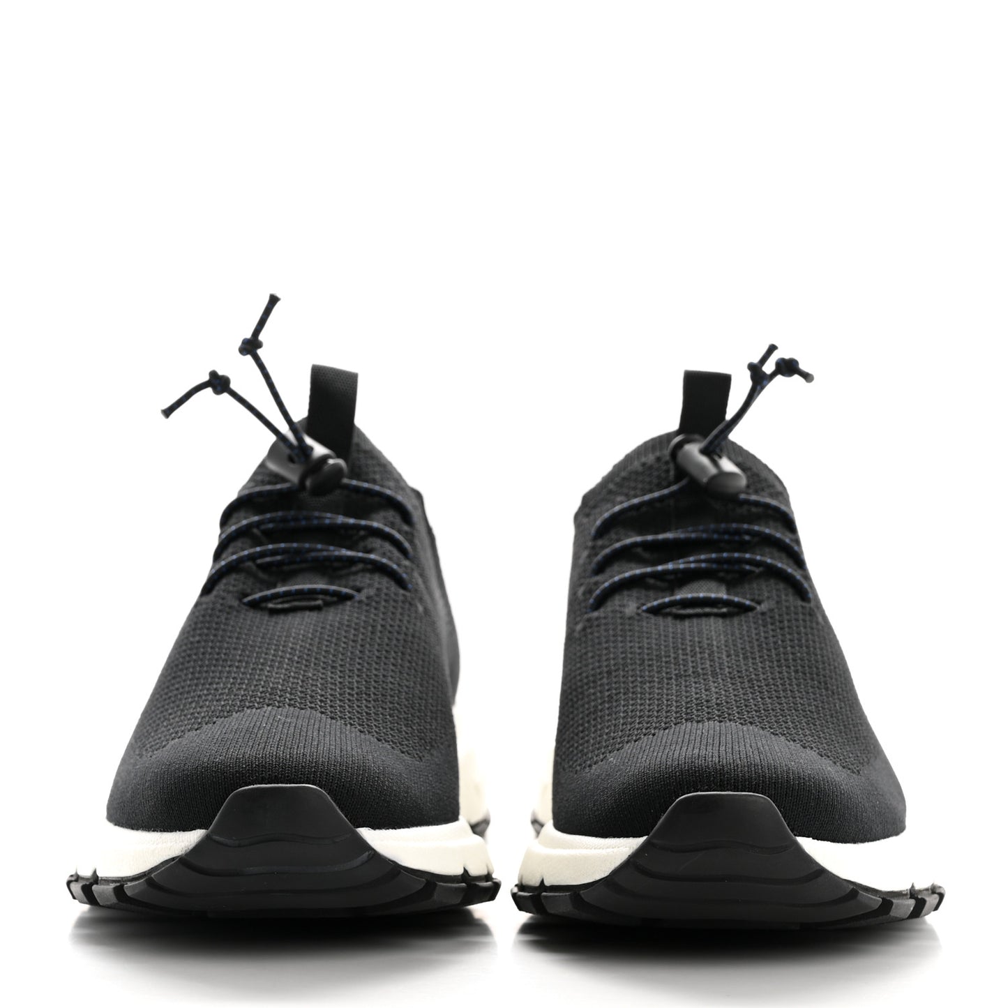 Rubber Knit Fabric Mens Calzature Uomo Sneakers 8 Black Bluette