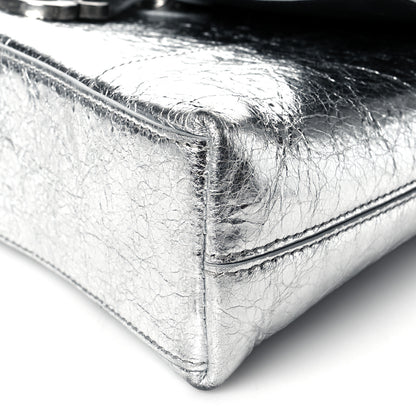 Balenciaga Metallic Calfskin Downtown Chain Shoulder Bag XS Silver 9 of 9