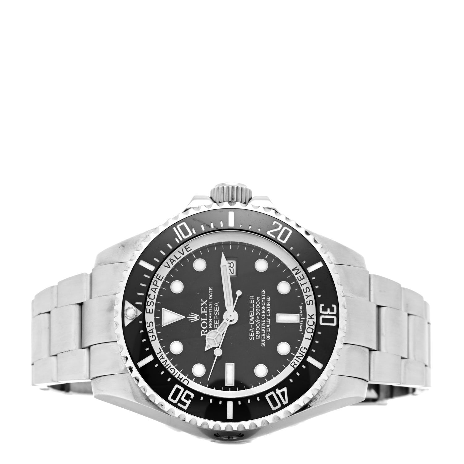 Rolex Stainless Steel 44mm Oyster Perpetual Date Sea-Dweller Deepsea Watch Black 116660 2 of 5