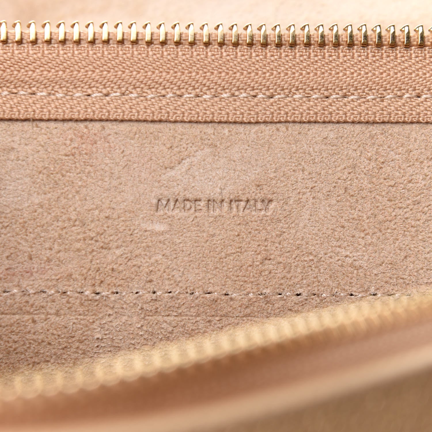 Celine Laminated Calfskin Nano Belt Bag Gold 6 of 10