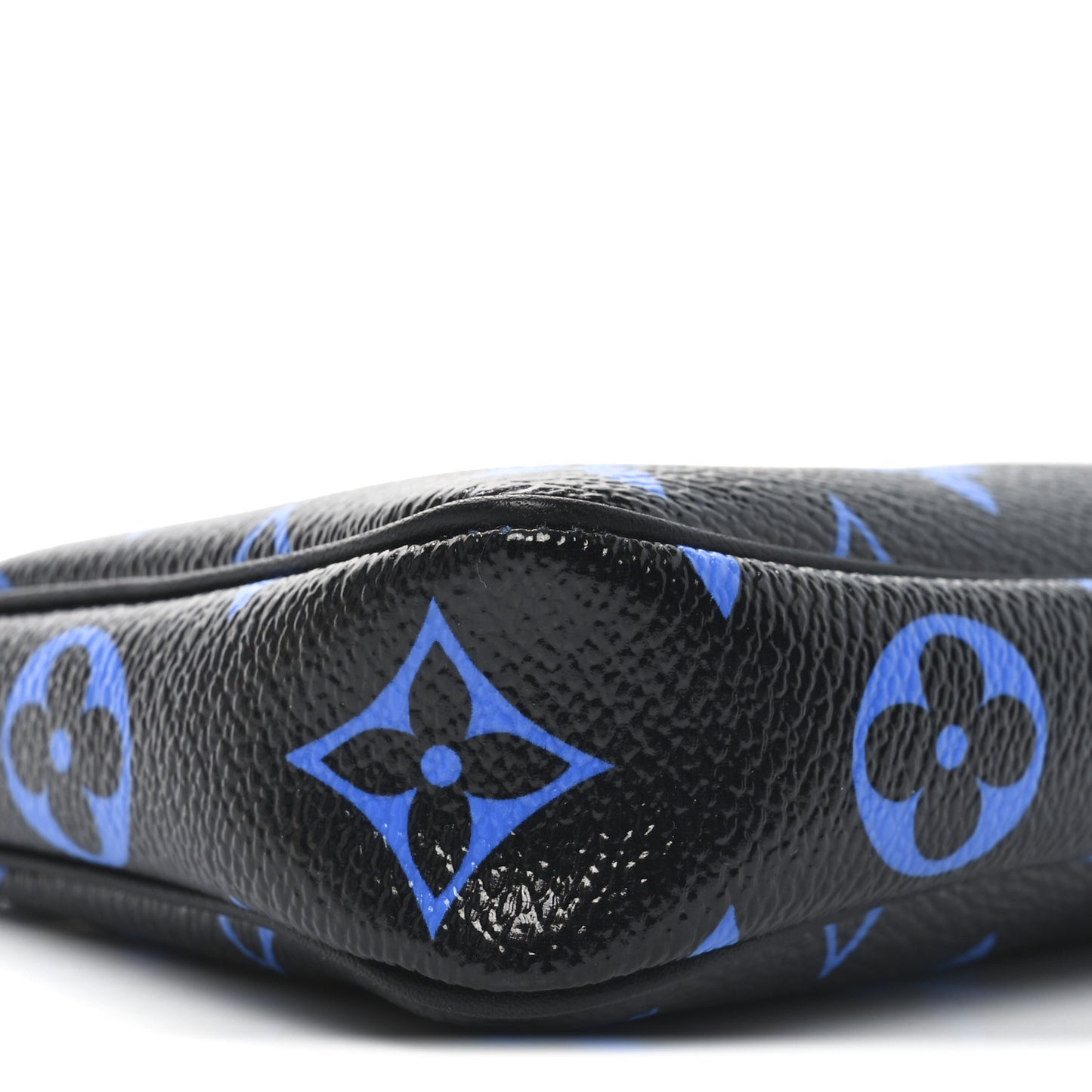 Colored Monogram Mini Pochette Accessories Blue Black