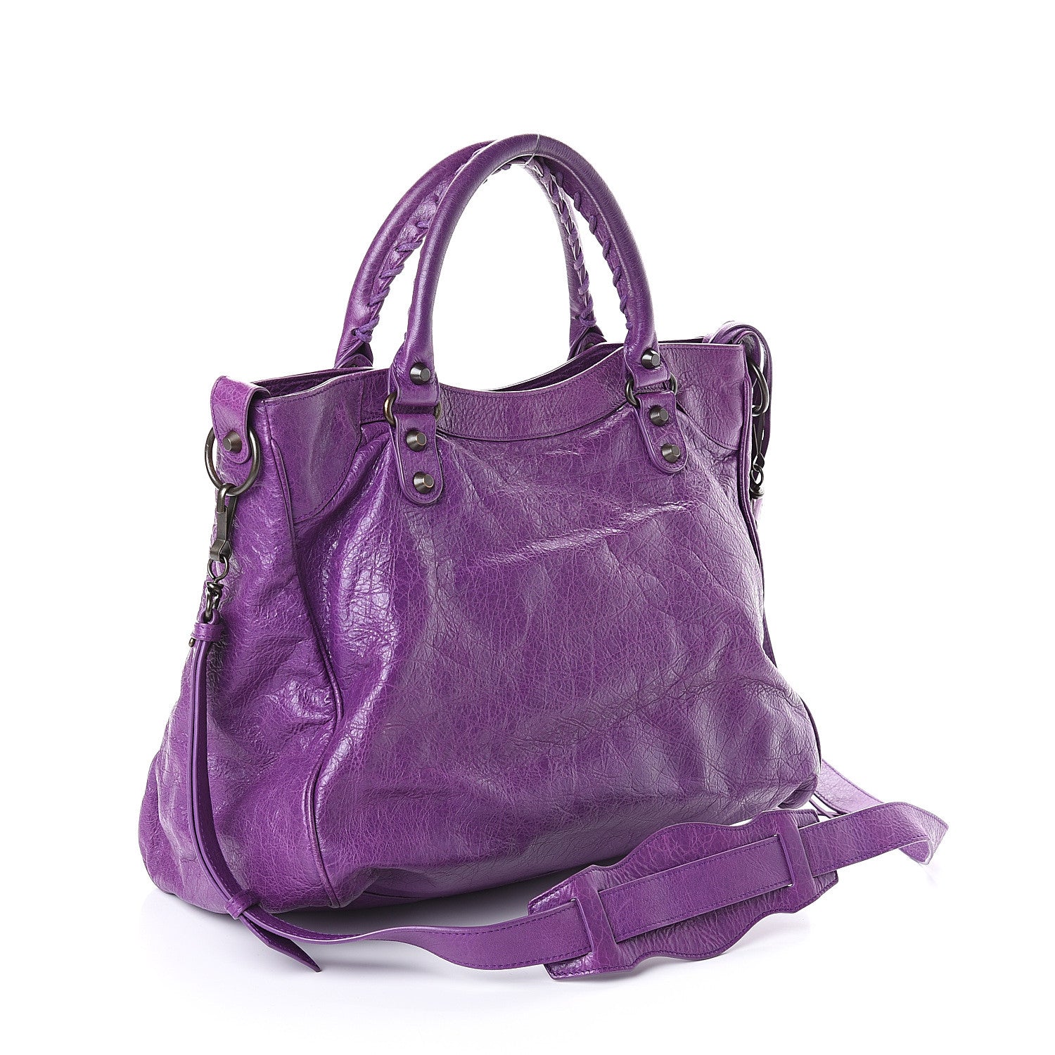 Balenciaga Agneau Classic Hardware Velo Ultraviolet 2 of 7