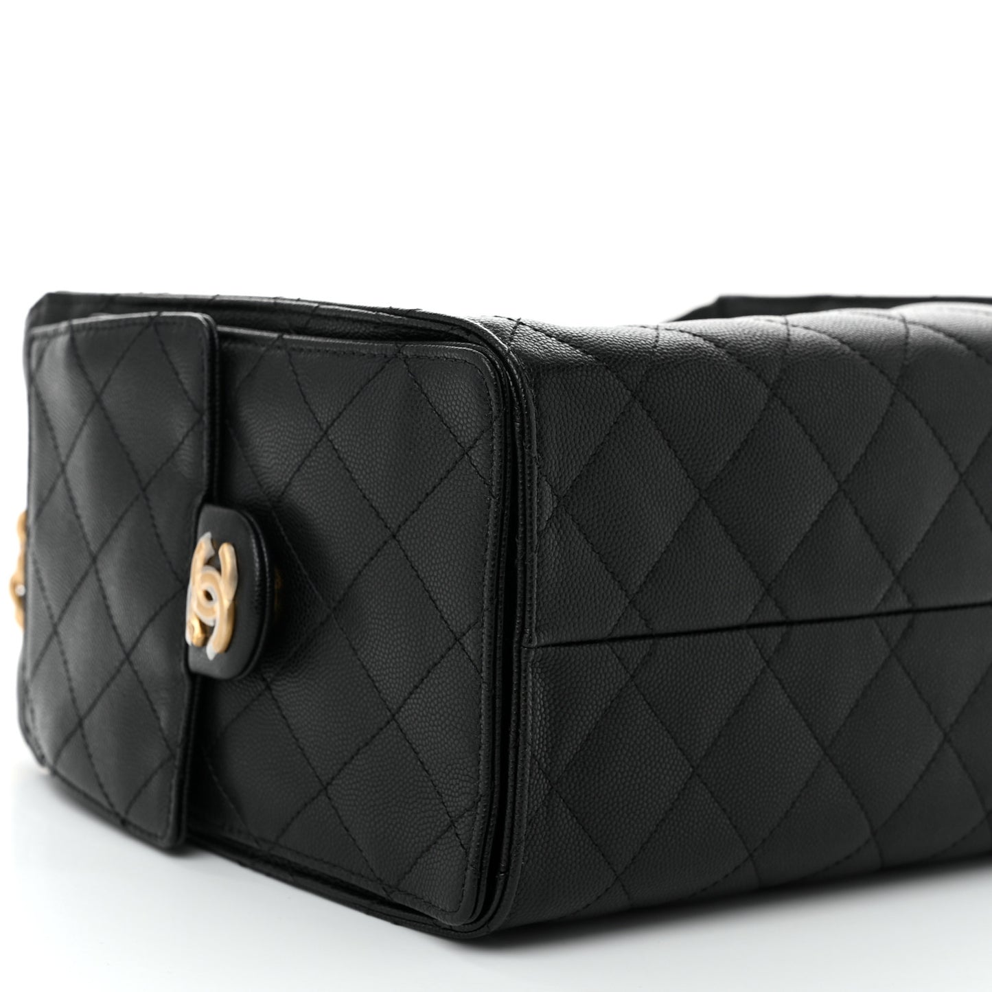 Caviar Quilted Small Chanel 25 Handbag Black