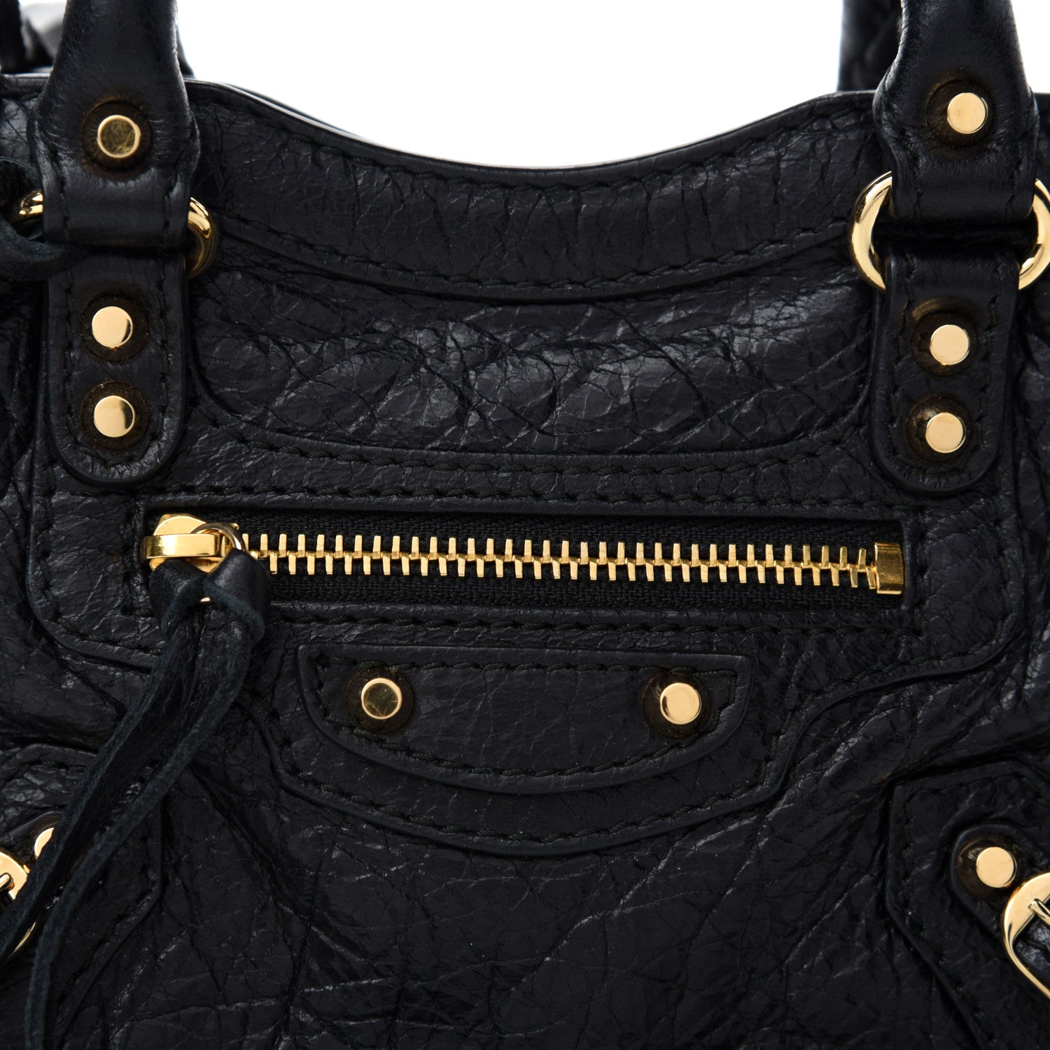 Balenciaga Agneau Classic Gold Hardware Nano City Black 11 of 11