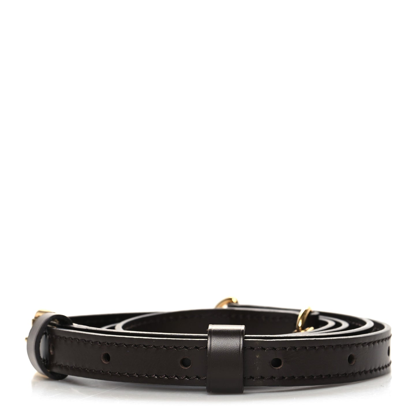 Calfskin Adjustable Speedy Bandouliere Shoulder Strap Brown