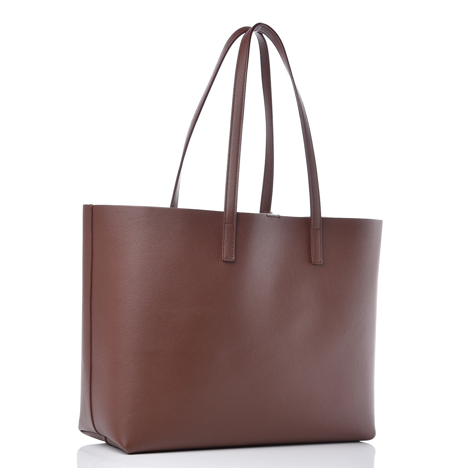 Saint Laurent Calfskin Large Shopping Tote Old Brandy 3 of 10