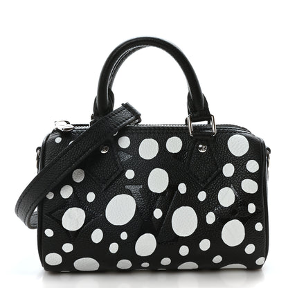 Louis Vuitton LV X YK Empreinte Infinity Dots Nano Speedy Bandouliere Black White 1 of 10