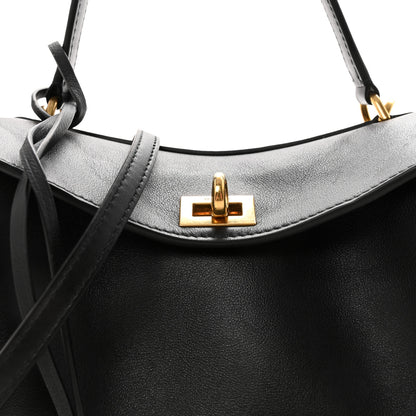Balenciaga Natural Smooth Calfskin Mini Rodeo Top Handle Handbag Black 7 of 9
