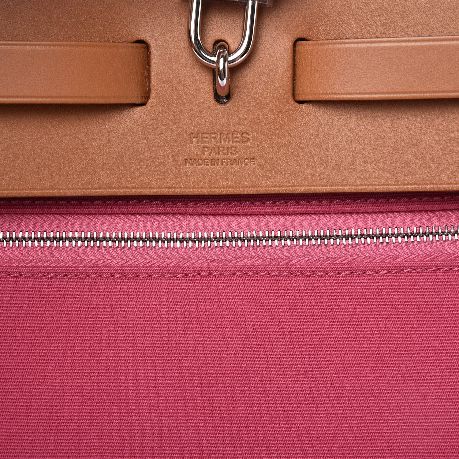 Hermes Toile Vache Hunter Herbag Zip 39 MM Rose Lipstick 7 of 13