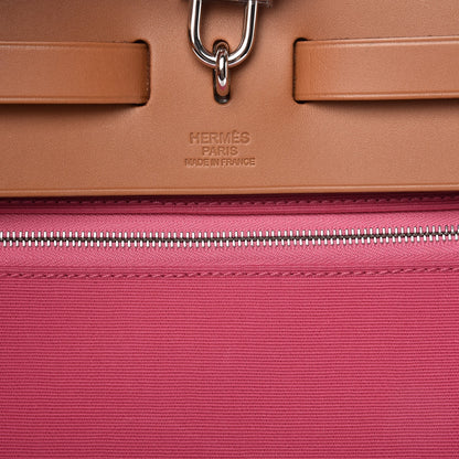 Hermes Toile Vache Hunter Herbag Zip 39 MM Rose Lipstick 7 of 13