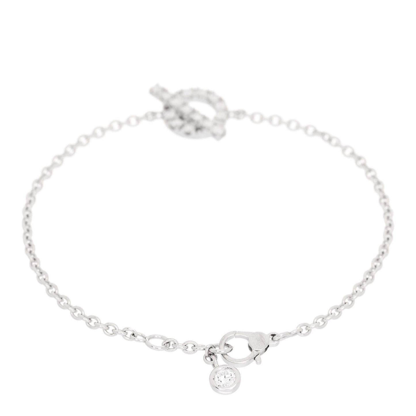 18K White Gold Diamond Finesse Bracelet SH