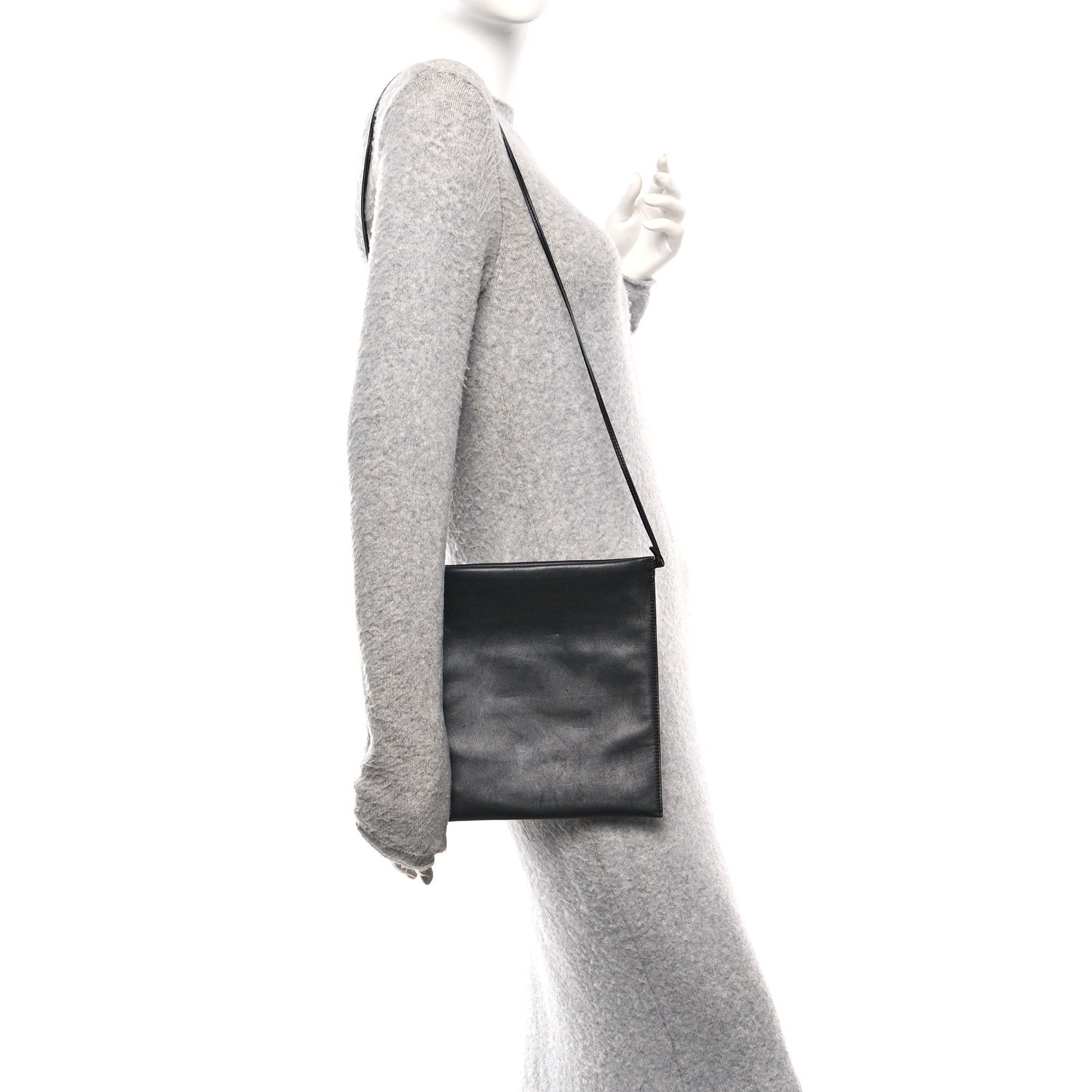 The Row Vegetable Calfskin Medicine Pouch Black 2 of 9