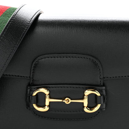 Gucci Azalea Calfskin Web Mini Horsebit 1955 Shoulder Bag Black 8 of 11