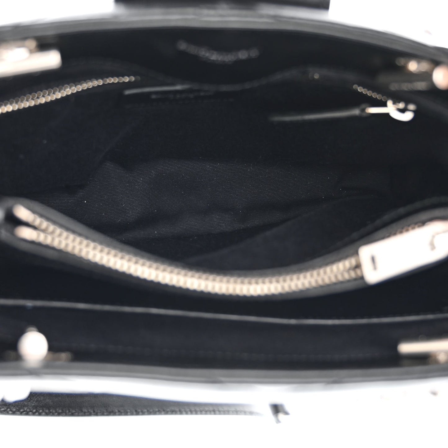 Calfskin Y Quilted Monogram Small Loulou Shopper Black