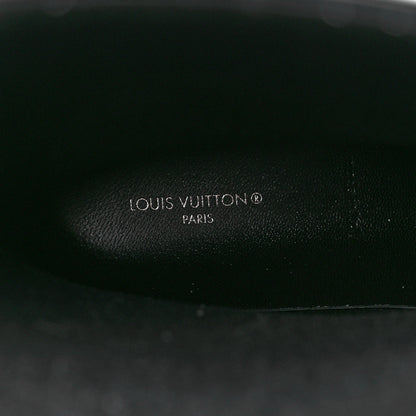 Louis Vuitton Rubber Embossed Monogram Drops Flat Half Boots 37 Black 7 of 7