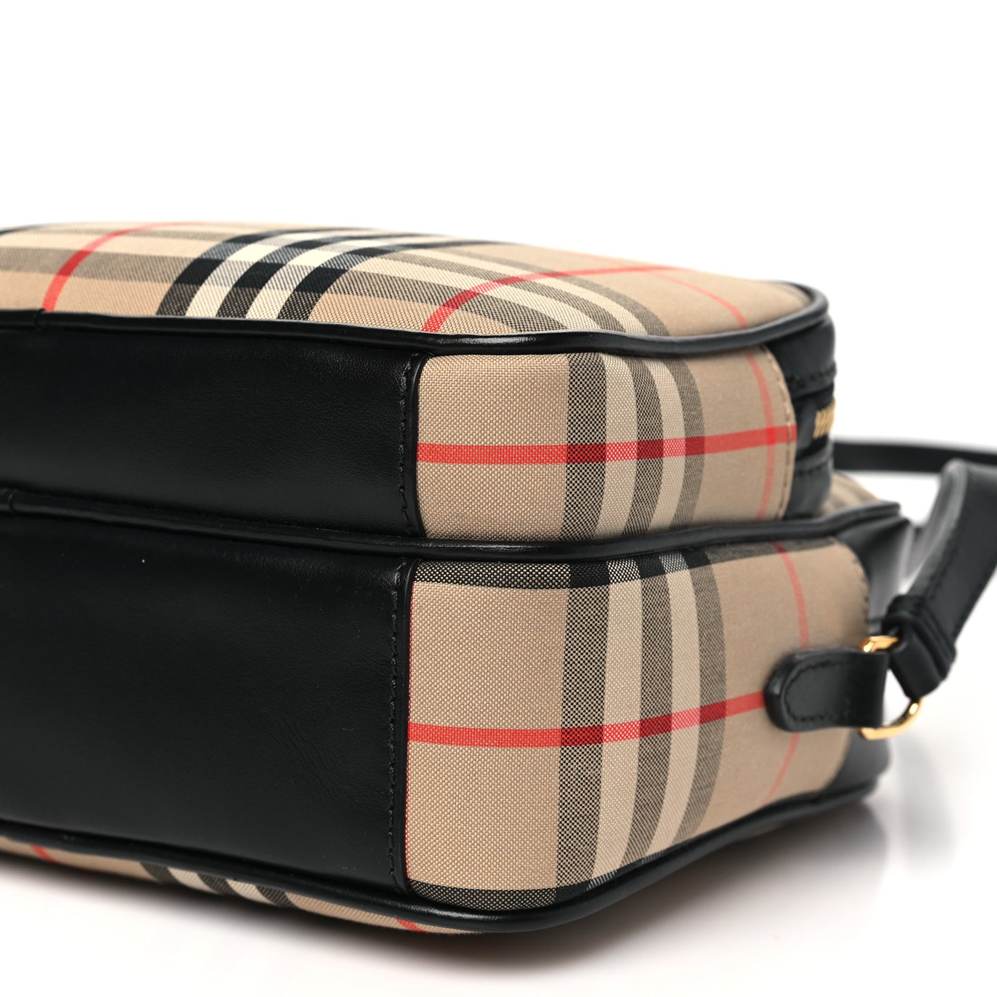 Calfskin Vintage Check Medium Camera Bag Archive Beige