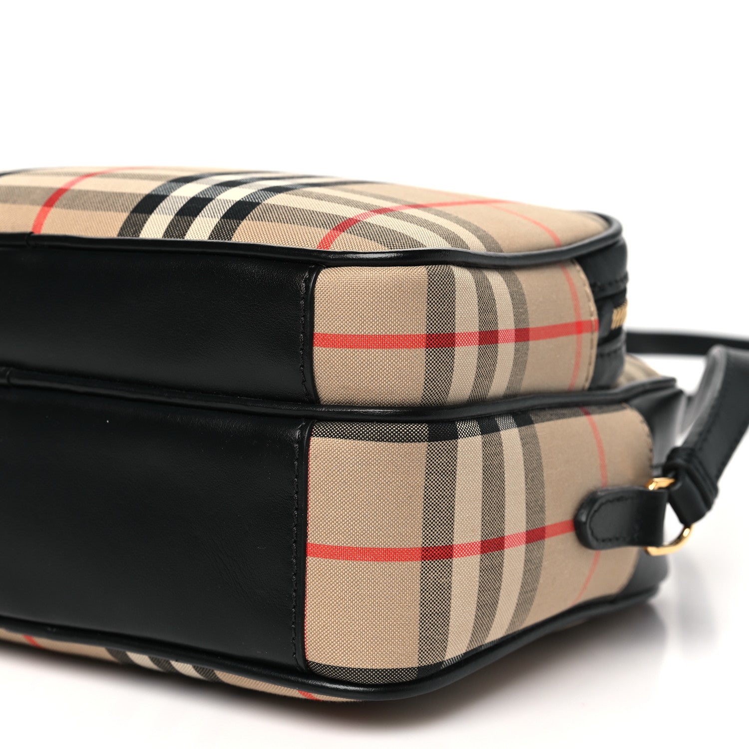 Burberry Calfskin Vintage Check Medium Camera Bag Archive Beige 8 of 8