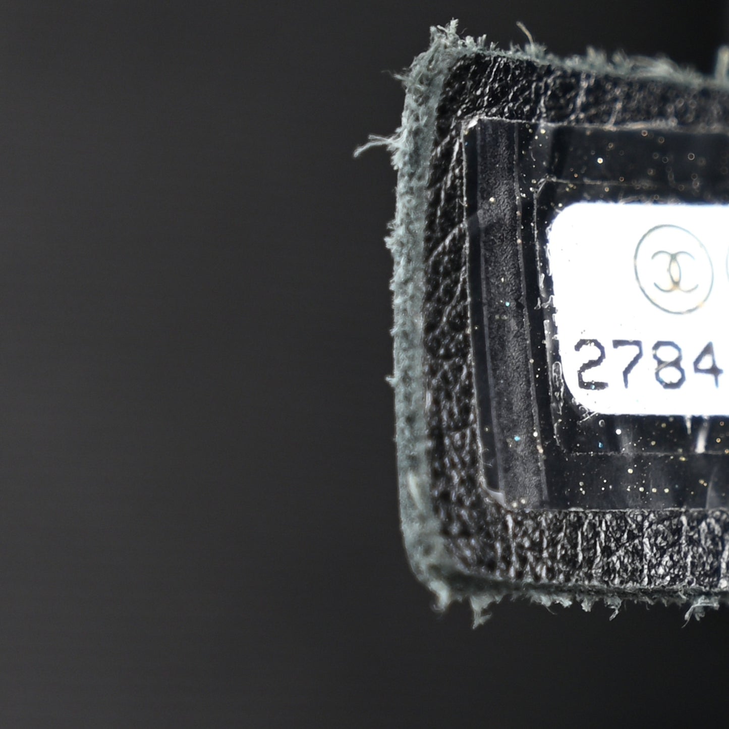 Calfskin Stitched Drawstring Bag Black