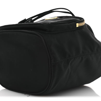 Prada Saffiano Tessuto Nylon Mini Bucket Crossbody Bag Black 11 of 14