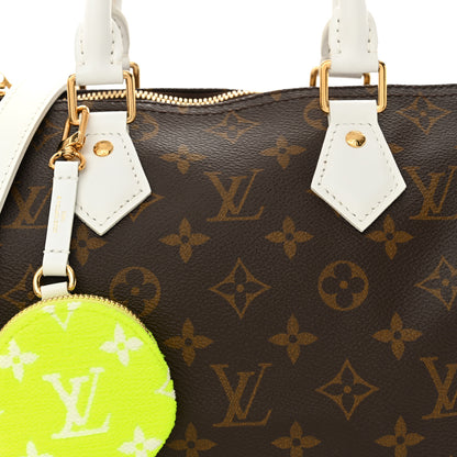 Louis Vuitton Monogram LV Match Speedy Bandouliere 25 White 7 of 12