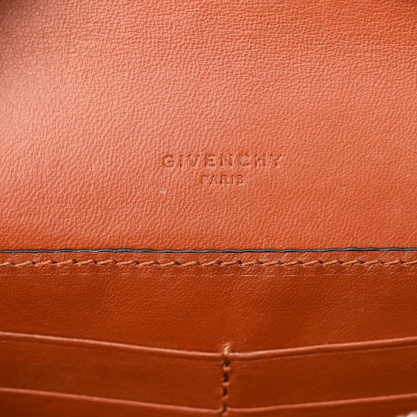 Lambskin Emblem Chain Wallet Cyclamen