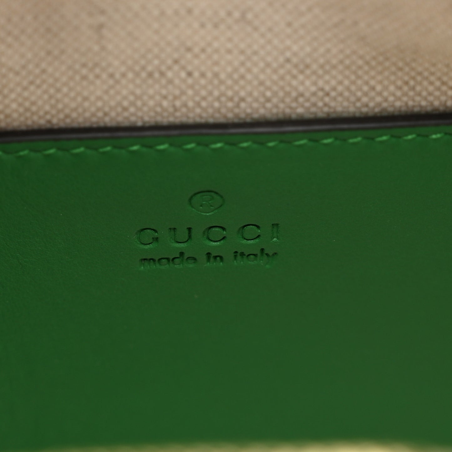Calfskin GG Matelasse Shoulder Bag Spring Green Natural