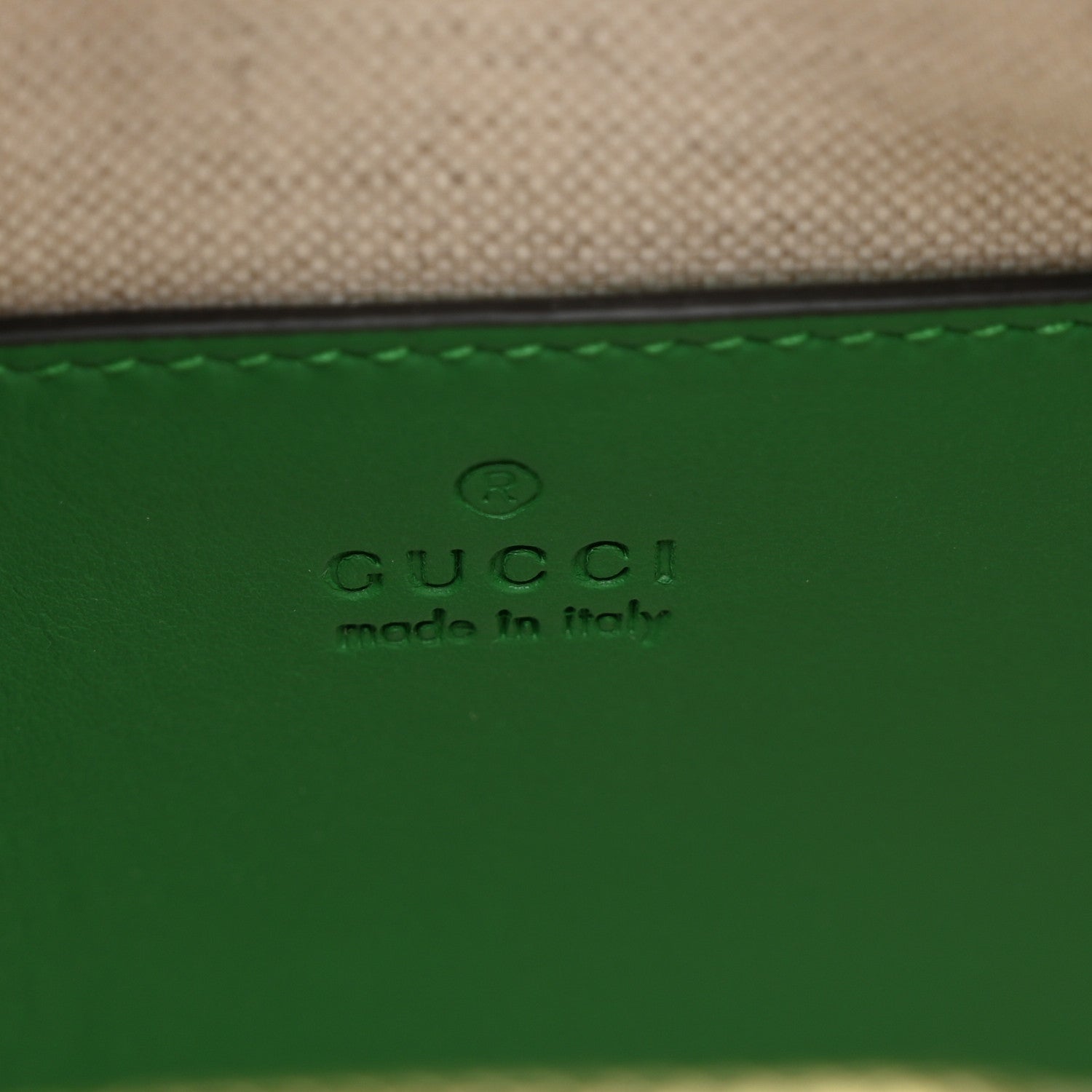 Gucci Calfskin GG Matelasse Shoulder Bag Spring Green Natural 6 of 10