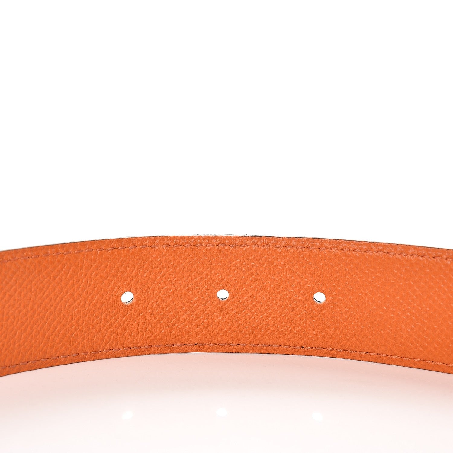 Hermes Swift Epsom 32mm H Belt 100 Black Orange 5 of 7