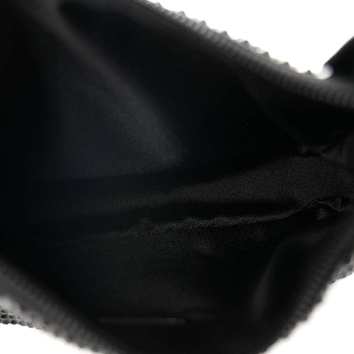 Prada Satin Crystal Mini Re-Edition 2000 Bag Black 5 of 11