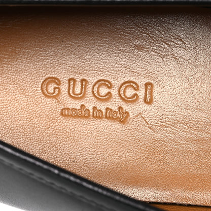 Gucci Calfskin Womens Jordaan Loafers 37.5 Black 9 of 12