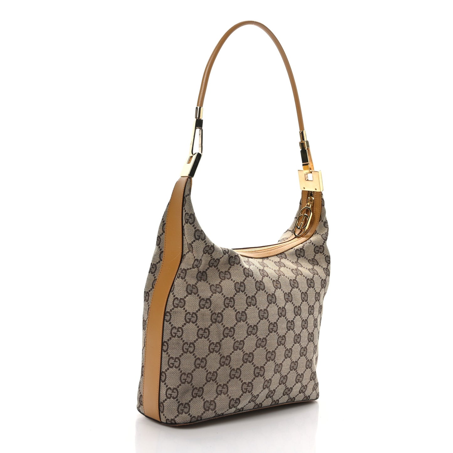 Monogram GG Clasp Hobo Tan