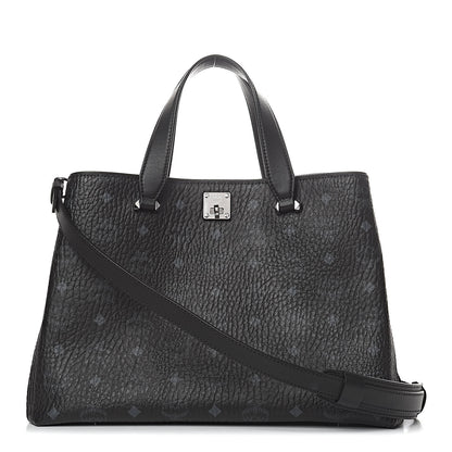 MCM Visetos Large Essential Tote Black 1 of 10