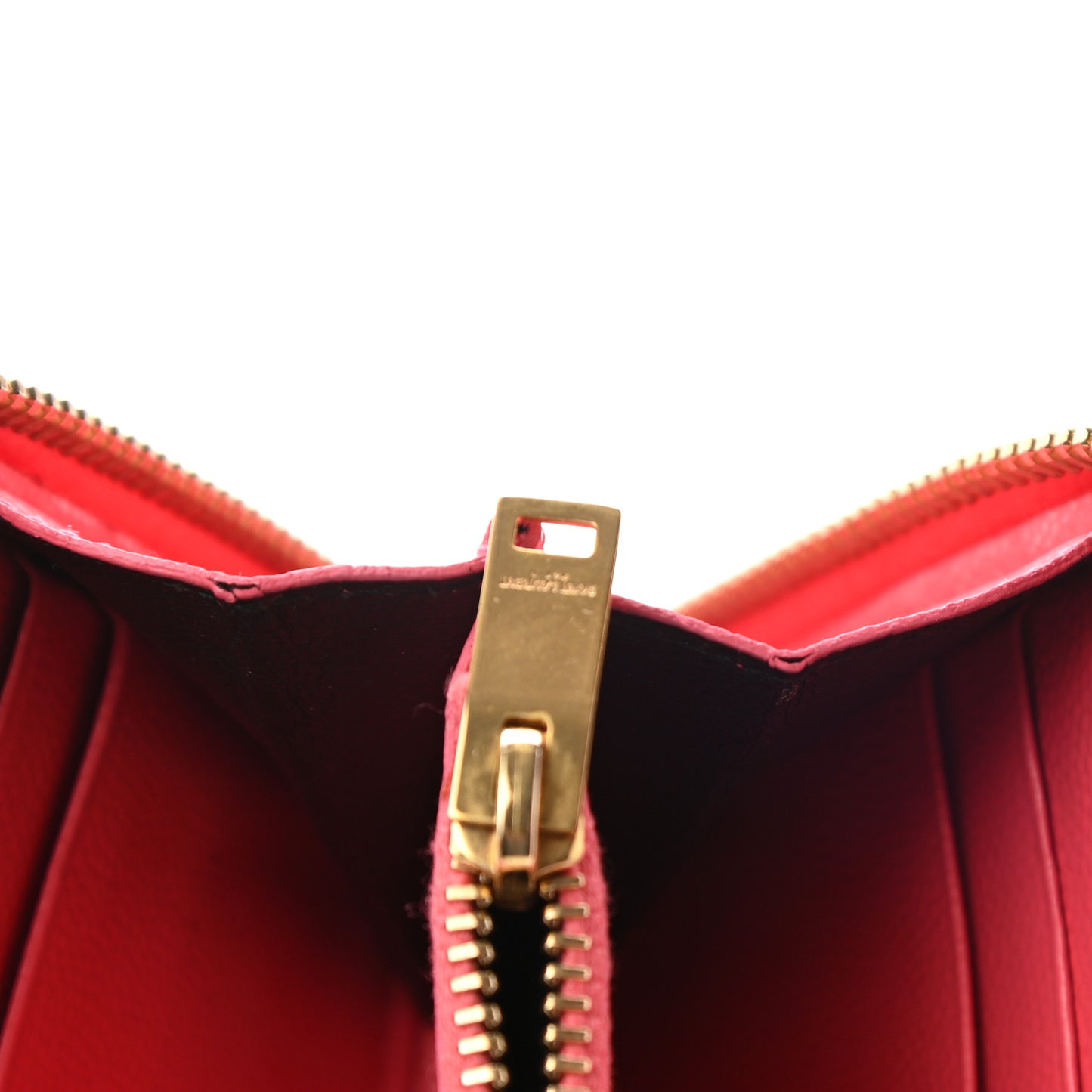 Grain De Poudre Matelasse Chevron Monogram Zip Around Wallet Rose Clair