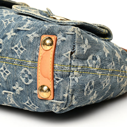 Louis Vuitton Monogram Denim Baggy PM Blue 9 of 11